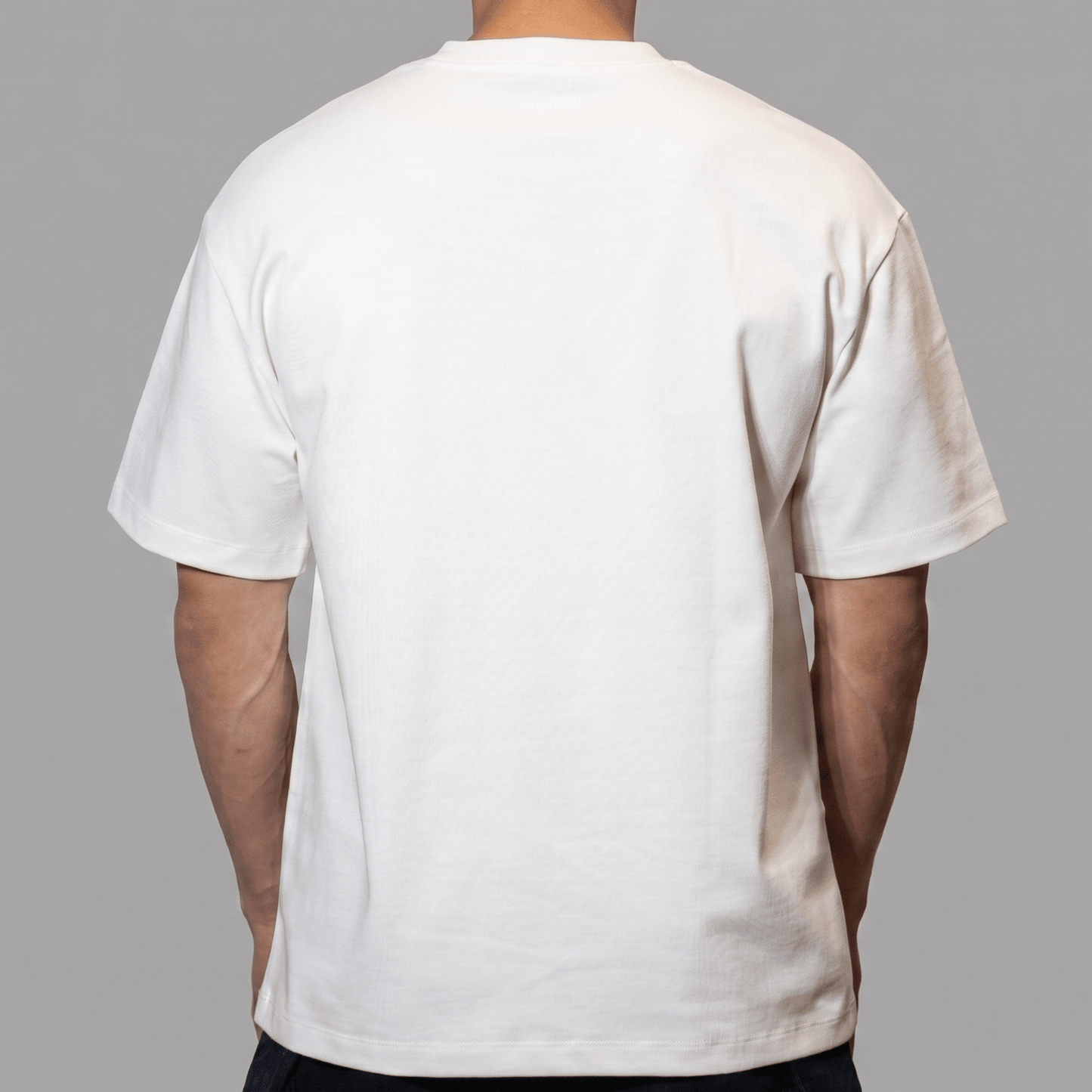 The BaseTee – Heavyweight 425GSM Cotton - White - Back