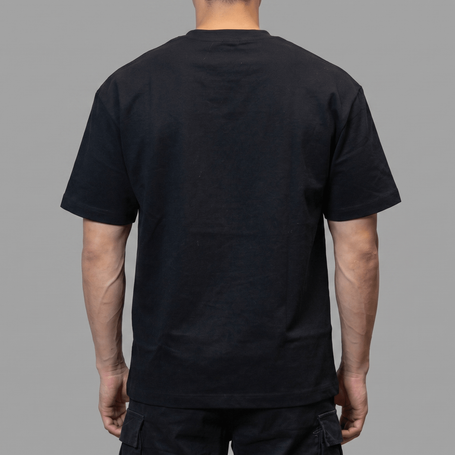 The BaseTee – Heavyweight 425GSM Cotton - Black - Back
